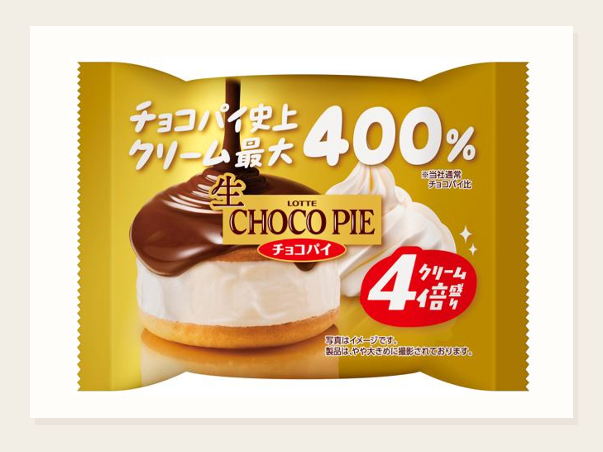 生 チョコパイ クリーム4倍盛り発売