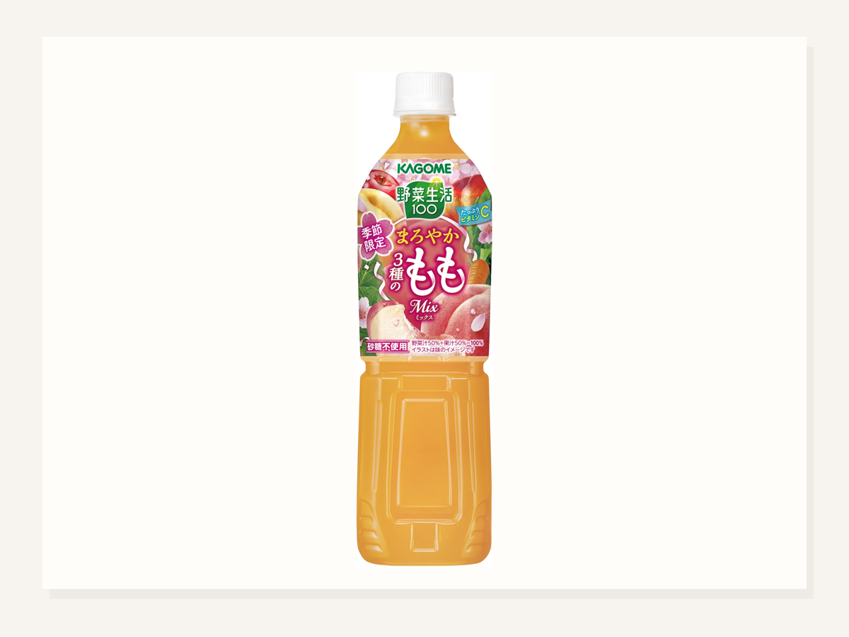 野菜生活100 まろやか3種のもも新発売