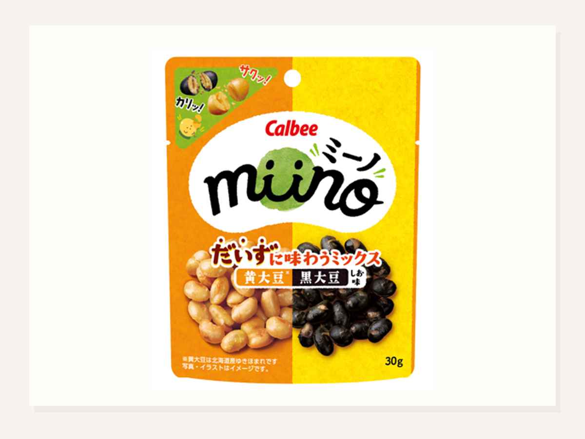 miino 黄大豆黒大豆しお味新発売