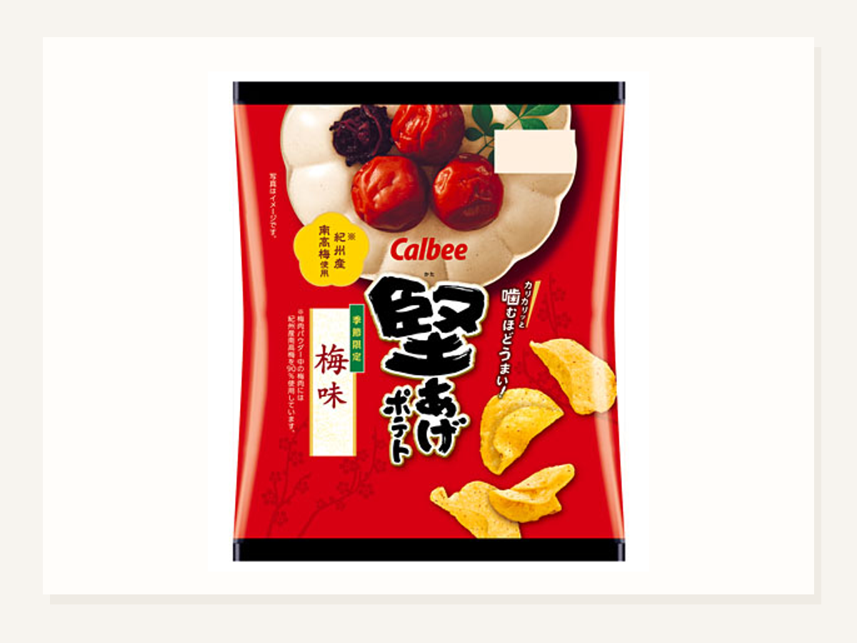 堅あげポテト 梅味発売