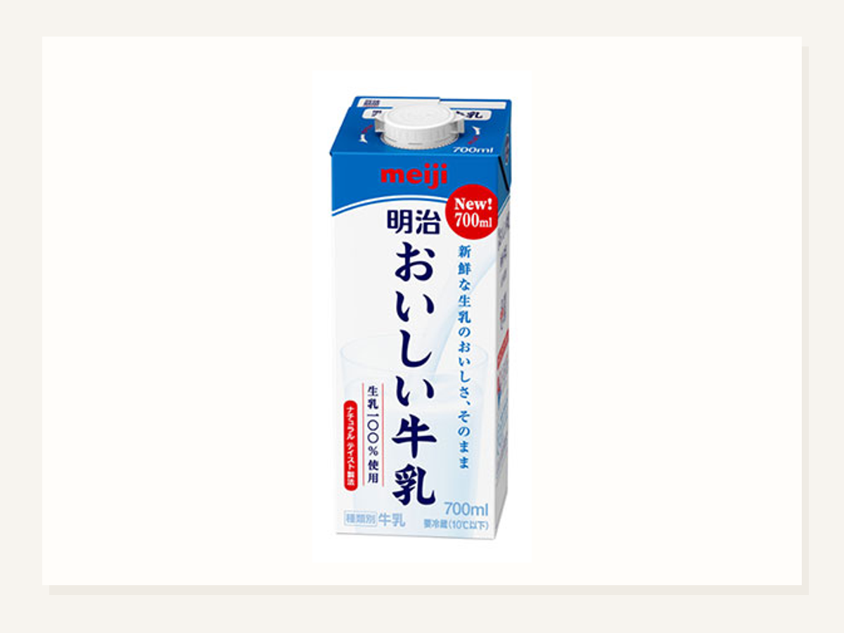 明治おいしい牛乳700ml新発売