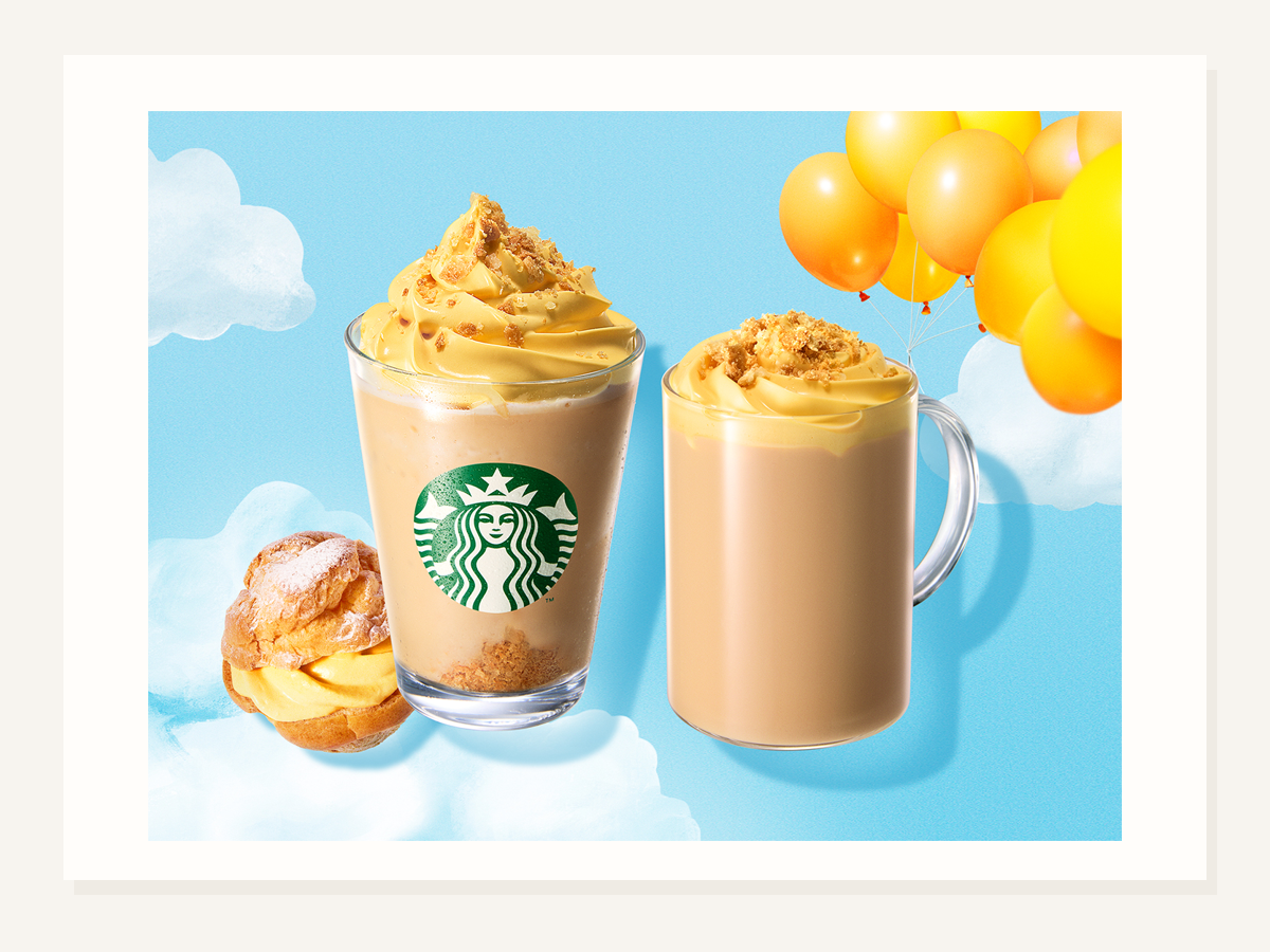 シュークリーム フラペチーノ・ラテ発売
